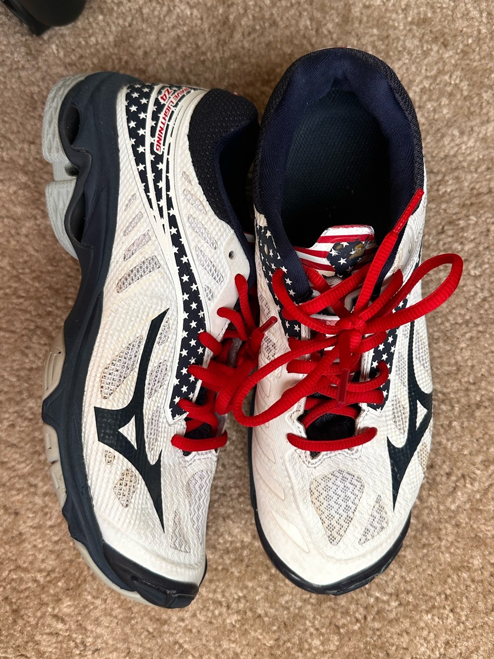 Women’s Mizuno Wave Lightning Z4|Size 7.5|Patriotic